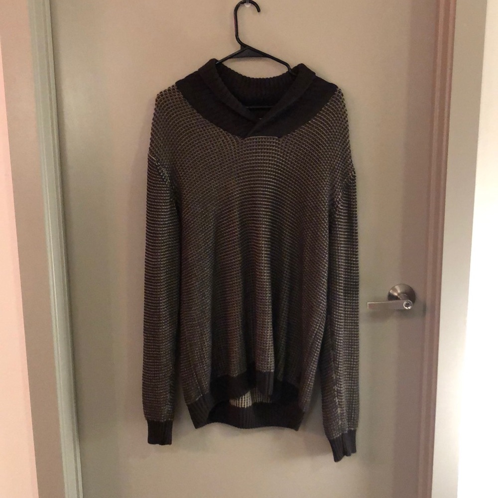 Brown and tan cardigan